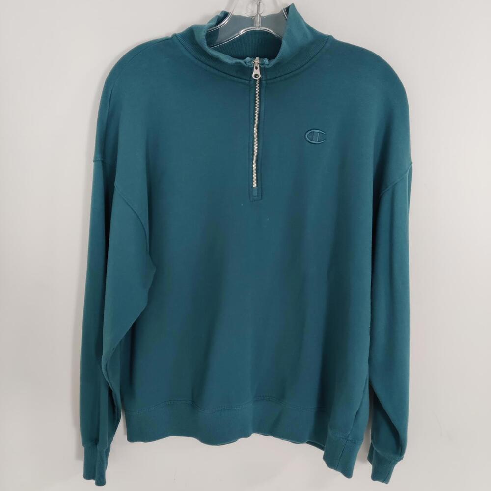 Champion Men's Pullover Sweatshirt Green Sz Medium Gorpcore